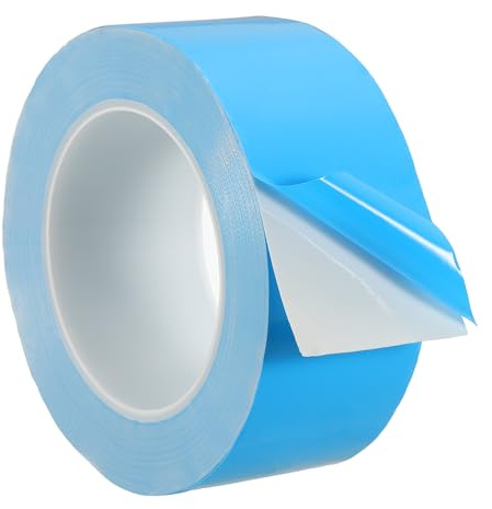 PATIKIL Nastro adesivo termico, 25 m x 50 mm x 0,2 mm, nastro biadesivo conduttivo termico per dissipatore di calore, moduli GPU LED, chip IC, CPU del computer, blu
