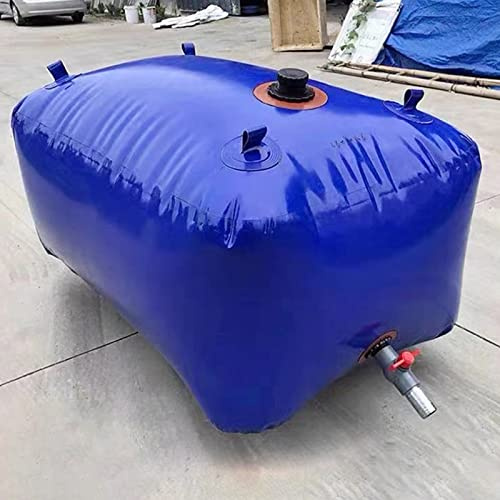 Large Collapsible Water Bladder - Heavy Duty Emergency Storage Tank for Agriculture, Vehicles, and Outdoor Use - Soft Rain Barrel Reservoir, 2x1.5m Capacity