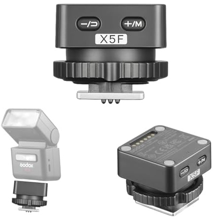 Godox X5F Trigger TTL Wireless per FUJIFILM, Trasmettitore Flash 2.4GHz per iT32 Mini Flash, Trigger da Slitta con Supporto HSS, Batteria Integrata e Indicatore Luminoso