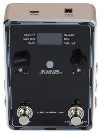 RASTKY Machine Guitar Looper Pedal Gitarr Looper Effektpedal 160 Minuters Inspelning IRIN Elektrisk Gitarr Kombinerad Effektpedal med 100 Rytmer