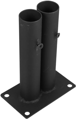 DOITOOL Garden Fence Base Kit Plastic Fence Stand with Double Tube Insert Installation and Large Dog Barrier Anchors