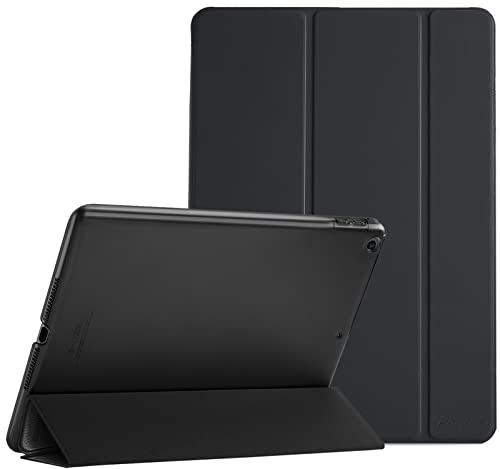 Procase Custodia per iPad 9.7 2018 6a Generazione/2017 iPad 5a Generazione – Smart Cover Stand Ultral Leggero Slim,con Cover Posteriore Traslucida Smerigliata per iPad 9,7 Pollici –Nero
