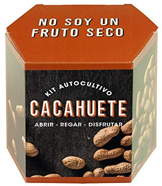 Kit Autocultivo Cacahuete | Cultiva Tus Propios Peanuts en Casa | Regalo Divertido y Original para Niños y Adultos | Resetea