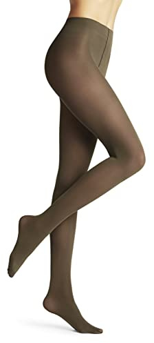 FALKE Pure Matt 50 DEN W Ti semi-opaques unis 1 pièce, Collants Femme, Vert Hunter Green 7441, L