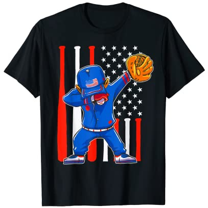 Dabbing Dab Danse Enfants Joueur Maillot Vêtements de Baseball T-Shirt