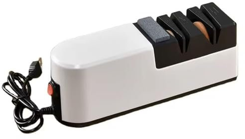 5-in-1 Electric Knife Sharpener UK,Kitchen Knife Sharpeners Professional with Straight Blade,Efficient,Versatile for Rough Sharpening, Repair and Sharpening of Knives