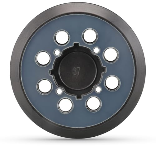 MOGRQAP Platorello Strappo 125mm, Platorello per Smerigliatrice a 8 Fori Compatibile con DWE6421 DWE6423 DCW210B Ricambi per Levigatrice, Accessori per Piastre Abrasivi con Gancio e Passante