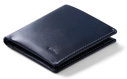 Bellroy Note Sleeve – dünne Lederbörse, optional RFID-Schutz (max. 11 Karten und Scheine) - Navy