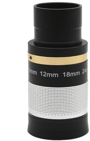 Telescope Eyepiece 8-24mm All-Metal Continuous Zoom Eyepiece with FMC Green Film for Astronomy Telescopes - Standard 1.25 Inch Interface