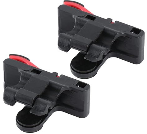 WOONEKY Chicken-eating Artifact Spielcontroller Mit Kupfer-induktion Einstellbarem Clips Für Fps Und Third-person Mobile Games Schieß Zielhilfe Kompatibel Mit Smartphones in Schwarz-rot r