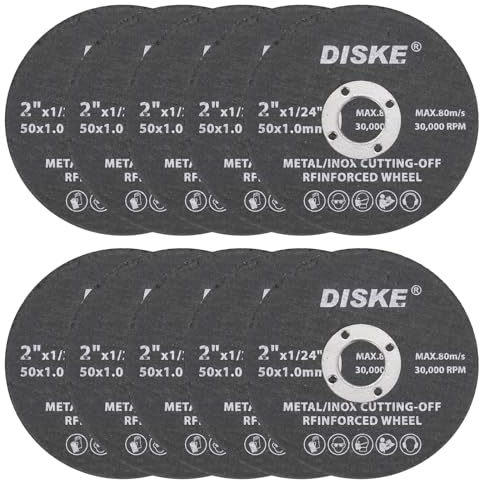 sourcing map 10pcs Cut Off Wheels 2 x 1/32 x 3/8 Ultra Thin Cut-Off Wheels rotary tool Cutting Discs General Metal Cutting Disc for Stainless Steel Cast Iron Copper, Black