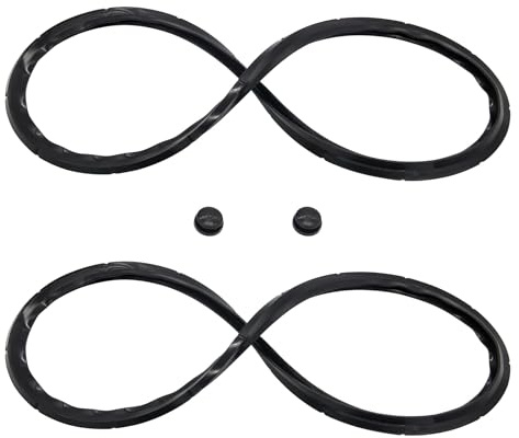 Denkuhin 09985 Sealing Ring for Presto Pressure Cooker 16 18 23 Quart Canner Parts Replace 01745 01751 01755 01781 01782 01784 with Overpressure Plug (2/Pack)