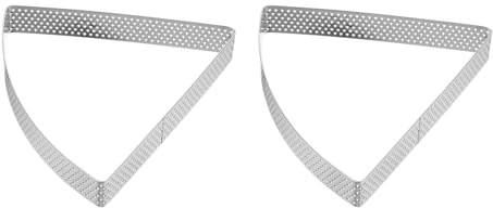 Kvartsman 2 stycken bakramar i sektor 11 cm kakformar med spegelbeläggning för köket hemma mat osttillverkningsverktyg, silver
