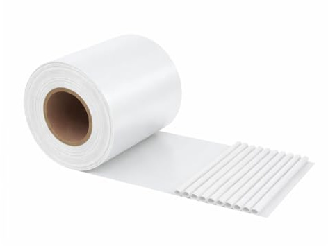 OWIJI Frangivista Balcone Copriringhiera Bianco Recinzione 19 Cm x 35 M 400g/m2 Strisce Privacy Giardino PVC Versatile Impermeabile Antistrappo 25 Clip Protezione Resistente Raggi UV Frangisole