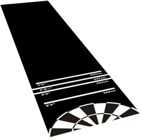 Darttavlematta 300 cm x 34 cm, Halkfri och Stötdämpande | Dartboard Golvskydd för Inomhus och Utomhusbruk För Inomhusbruk I Klubblokaler, Rekreationsrum, Fest, Underhållning Och