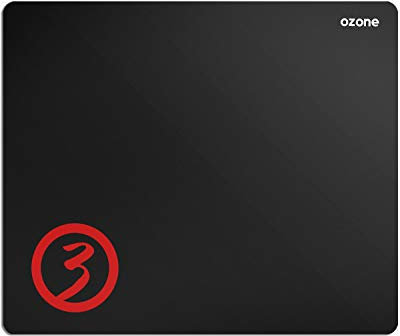Alfombrilla Gaming Ozone Ground Level S - Diseño Gamer - Tamaño Pequeño - Ergonomica, Superficie Tela Suave, Base de Goma, Antideslizante, Negro