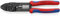 Knipex Pince à sertir noire laquée, avec gaines bi-matière 230 mm 97 21 215 B