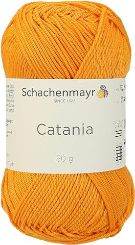 Schachenmayr Catania 9801210-00411 mango Handstrickgarn, Häkelgarn, Baumwolle
