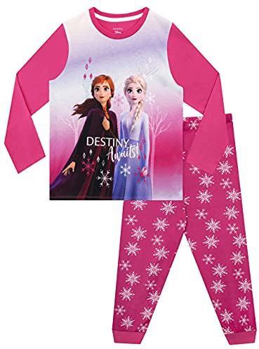 Disney Mädchen Schlafanzug Frozen Rosa 98