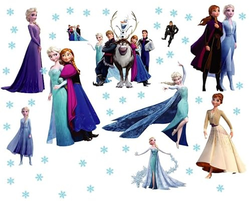 Kibi 2PCS Wandtattoo Wandsticker für Kinderzimmer Living Room Removable Prinzessin Wandtattoo Kinderzimmer