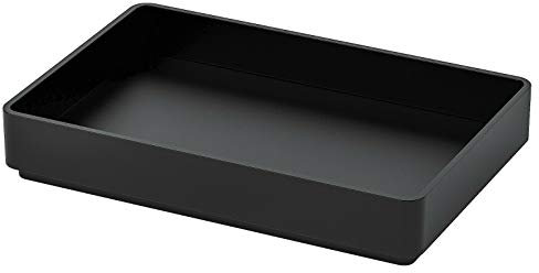 Skogsviken Tablett für Nagellack, Schmuck, Lippenstift, stapelbar, 10 x 15 cm, Schwarz