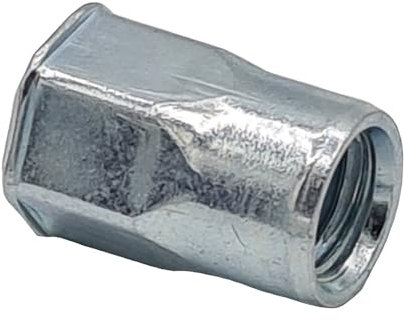 Offene Blindnietmuttern Sechskant kleiner Senkkopf Stahl verzinkt M5 / 0,5-3,0-500 Stück