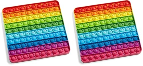 Learning Resources Hundred Board Sensory Bubble Popper, Pop for Counting, Push Pop Fidget Toys, Multiplication Practise, Fine Motor Skills Toys, Focus Tools for Kids, Quiet Fidgets for Classroom