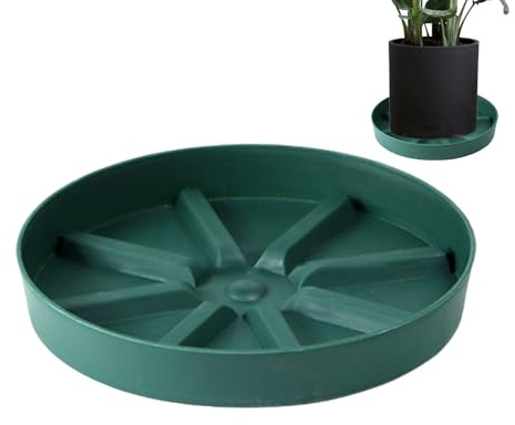 Xijobido Bandejas de goteo de agua para macetas, bandeja de polipropileno transpirable, diseño de drenaje estable, accesorios para macetas de jardín y hogar