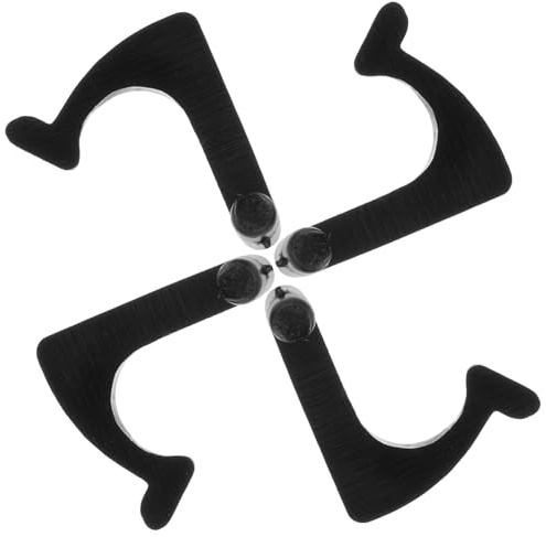 NIYANGLE 4 Hebillas para Tocadiscos de Vinilo Soporte Ajustable para Brazo de Tocadiscos Accesorios para Discos de Vinilo Fijación Estable para Reproducción sin Vibraciones