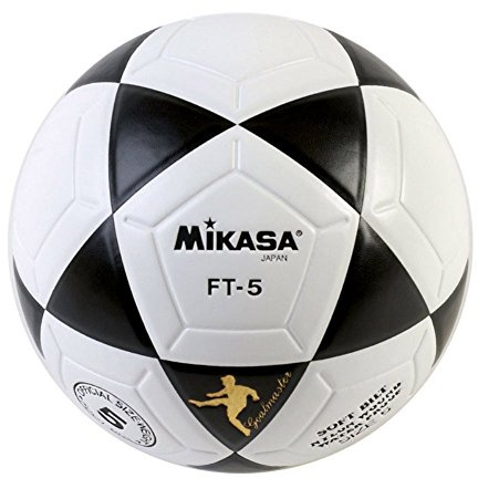 Balón de fútbol Mikasa FT5 Goal Master (Talla 5), Color Negro/Blanco, tamaño 5