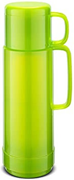 ROTPUNKT Isolierflasche 0,75 L mit integriertem Becher - Hochwertige Isolierkanne Made in Germany I Bis zu 24 h heiß & 36 h kalt (Andreas 80, Shiny Pear)