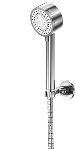 Steinberg Premium Brause-Garnitur mit 3-fach verstellbarer Hand-Brause, Wand-Halterung, Duschstange und Metall-Brauseschlauch, hochwertiges Brause-Set für Dusche, Chrom