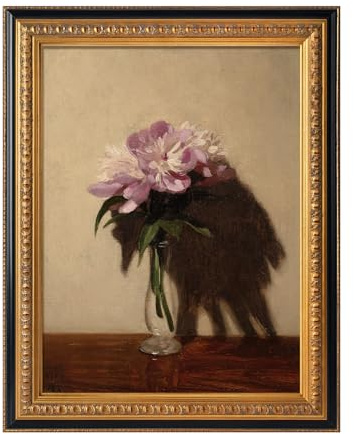 FOLKOR Finished Ornate Frame for 8x10 Canvas Paintings, Antique Black and Gold Canvas Frame for Oil Painting Art Prints, Wood Frame for Home Living Room Wall Decor (Empty Frame, No Backboard)