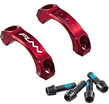Funn Equalizer Framplattor 31,8mm - Framplattor Passar Både 0mm & 10mm Uppstigning Styrstam (Röd)