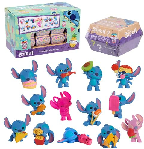 Just Play Disney Stitch Minifiguren zum Sammeln, Überraschungspackung, 5 cm große Sammelfiguren, Stile können variieren, Kinderspielzeug ab 3 Jahren