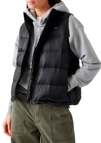 Levi's Damen Polly Packable Vest Weste, Caviar, M