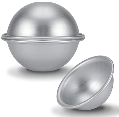 Stampo per torta emisfero povero Cocoarm, stampo per torta a sfera, forma semicerchio, stampo per torta chiffon in alluminio, tortiera emisferica, torta bikini, stampo per budino da dessert, 10