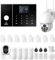 Sistema de Alarma para el hogar LWOHSI de 23 Piezas gsm WiFi + 4G con cámara de 3 MP, monitoreo Profesional 24/7, Compatible con Alexa y el Asistente de Google.