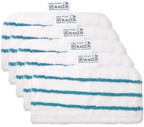 PRIMEGA 5 panni in microfibra per scopa a vapore nero e decker, panno di pulizia mop rettangolare compatibile con FSM1600/FSM1610/FSM1620/FSM1630/HSMC1300/HSMC1321