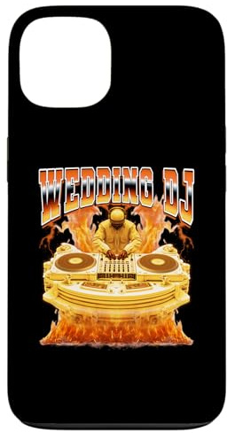 Boda DJ Discjockey Disco Jockey Tocadiscos 90s Bootleg Carcasa para iPhone 13