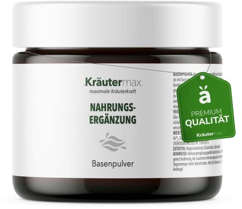 Basenpulver Citrat mit Mineralien Magnesium, Kalium und Calcium | Basenpulver zum Einnehmen hochdosiert | Laktosefrei, Vegan und ohne Zucker nach Kräutermax Rezeptur produziert | 1 x 320 g