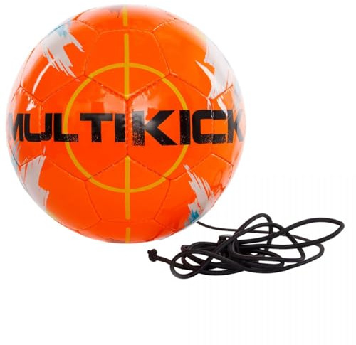 Derbystar Unisex Multikick Pro Fu Ball, arancione, grigio blu, 5 EU