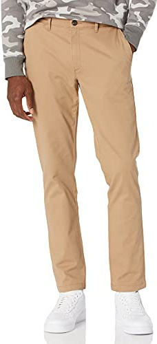 Amazon Essentials Men's Skinny-Fit Casual Stretch Chino Pant, Mushroom Brown, 33W x 32L