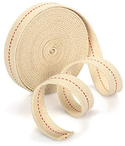 COM-FOUR® Mèche pour Lampes à Huile - mèche de Rechange pour Torches de Jardin - Torches en Bambou - 500 cm x 20 mm