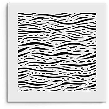 Saba Lüftungsgitter-Abdeckung, Acryl, Plexiglas, 20,3 x 25,4 cm, dekorative Abdeckung für Wände und Decken, nicht für den Boden, Wellen