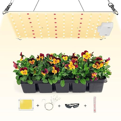 WEIATTLE Lampe led Horticole, 500W LED Grow Lightà Lampe de Plante Spectre Complet, Lampe de Croissance avec infrarouge IR, pour la Croissance et la floraison des plantes en intérieur Hydroponic