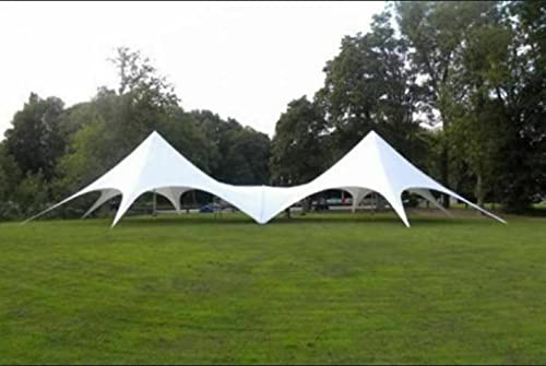 Commercial Wedding Event Camping Beach Yard Patio Pool Double Star Stretch Tent (Size: 50x25x16ft.)