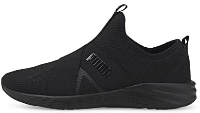 PUMA Women's BETTER FOAM PROWL SLIP-ON Sneaker, Puma Black-Puma Black, 11