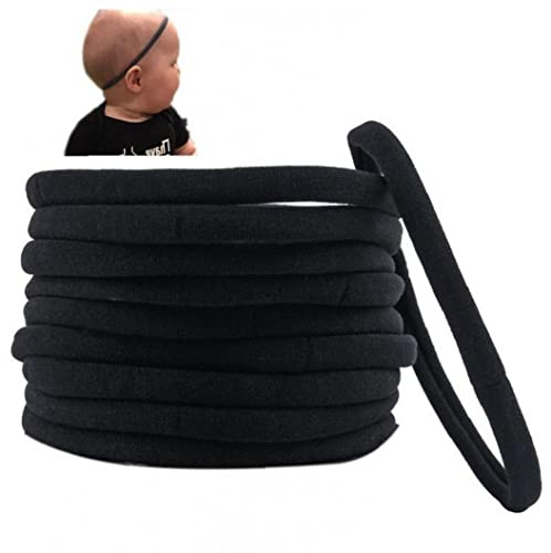 bopely 10 pièces Bricolage Nylon Bandeau bébé et Nouveau-né Bricolage Bandeaux pour Cheveux arcs Doux élastique Bandeaux Cheveux Accessoires