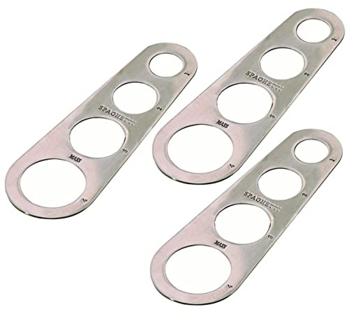 3pcs Noodle Spaghetti Ruler Noodle Measuring Ruler Spaghetti Noodle Measurer Spaghetti Measuring Tool Spaghetti Noodles Spaghetti Measurer Spaghetti o Stainless Steel Gadgets Pasta